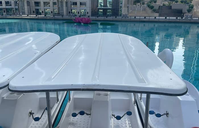 Grp boat roof