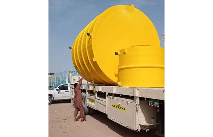 Grp chemical tank