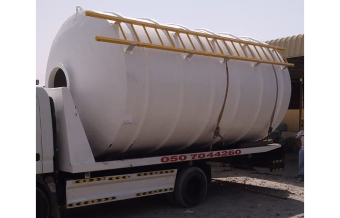 Grp chemical tank vertical shape various height