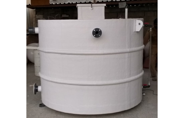 Grp chemical tank vertical shape various height